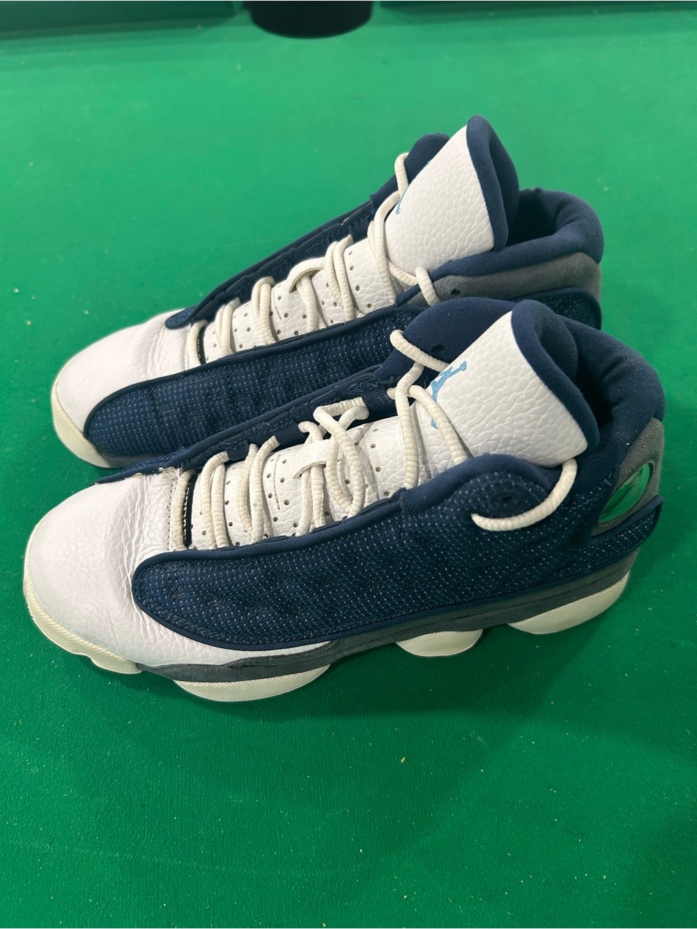 Jordan Kids Navy and White High-Top Basketball Sneakers